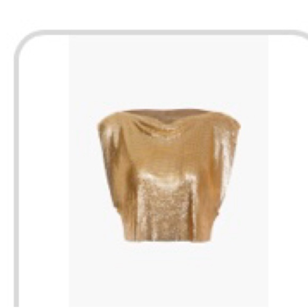 Metallic gold glitter tank top ( pure gold)
